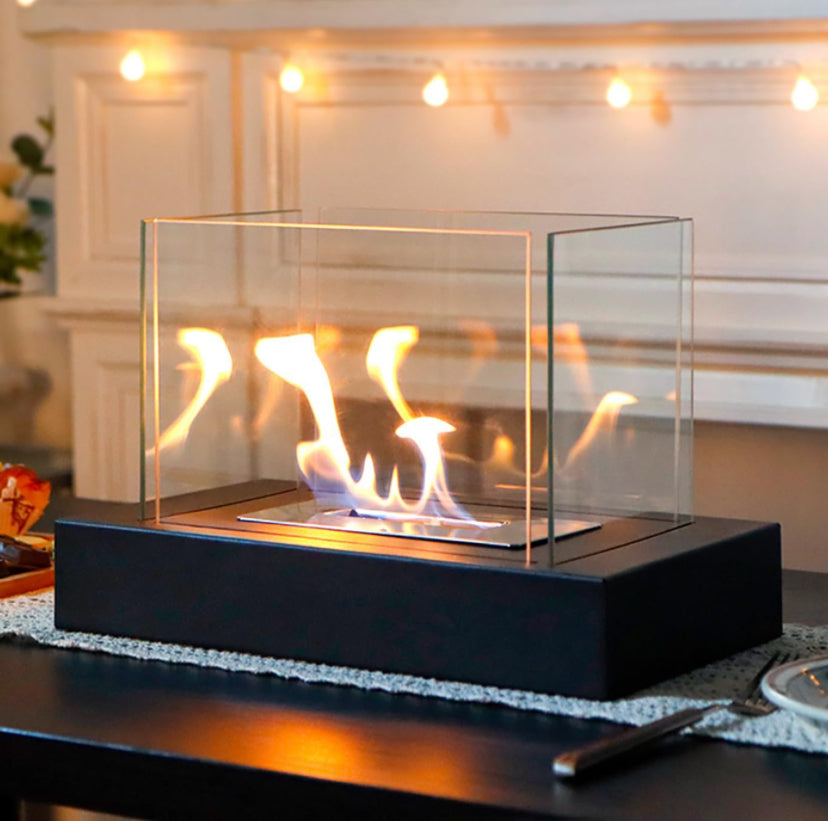 Black Tabletop Fire Pit