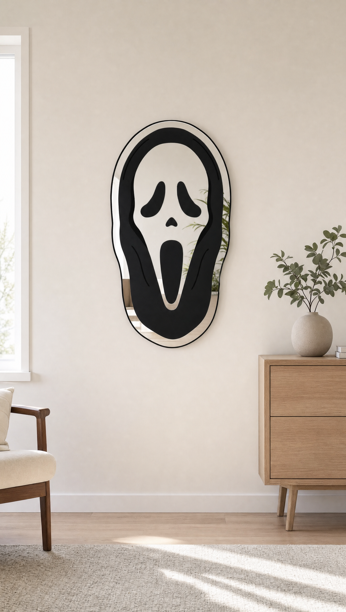 Ghostface Scary Movie Mirror