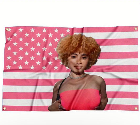 Ice Spice Pink Flag