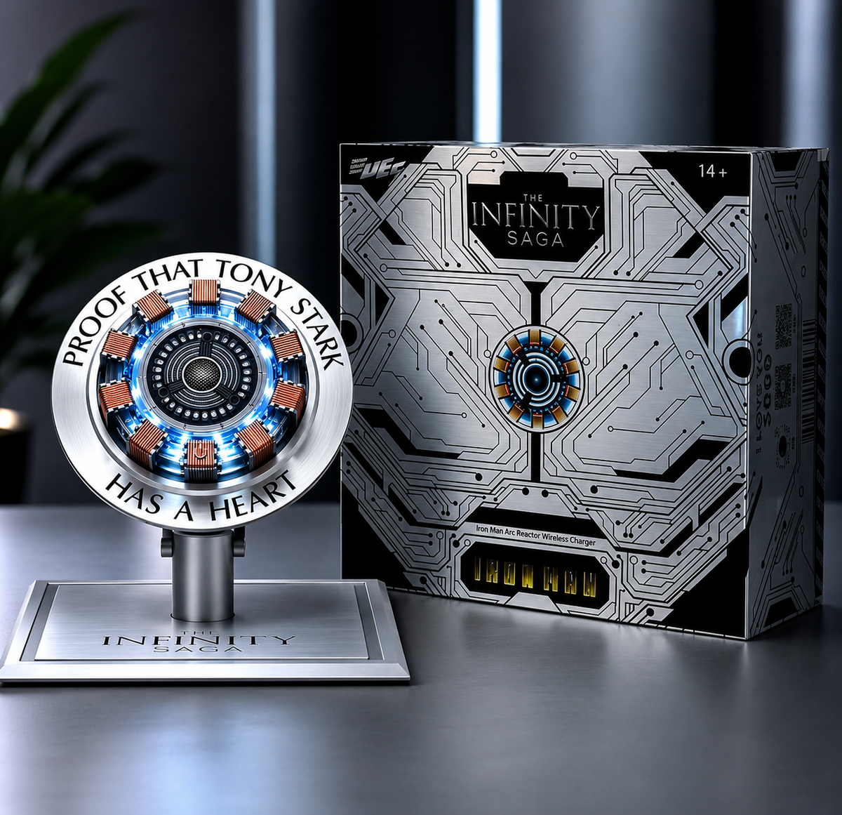 Iron Man Heart Wireless Charging Reactor