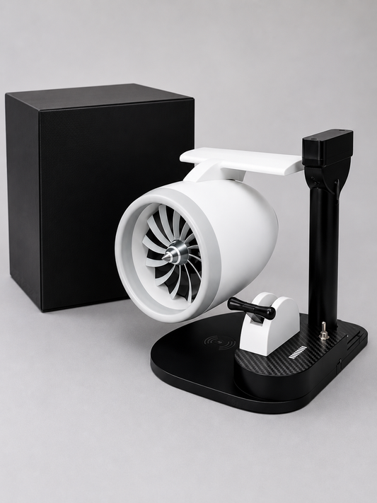 Airplane Engine Turbo JetFan with Wireless Chargin