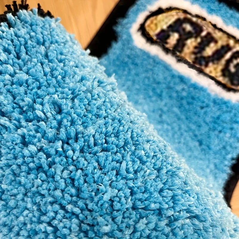 Radiant Retro Rainbow Soft Rug™