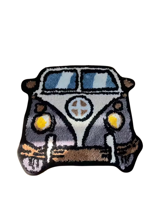 Cartoon Bus Tufted Rug