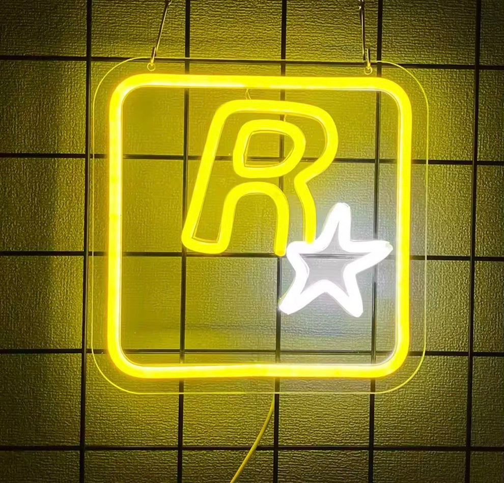 Rockstar Neon Light - Neon LED Sign, Room Decor, Night Light, Wall Ar ...