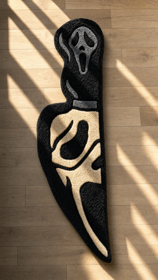 Slasher Mask Knife Rug