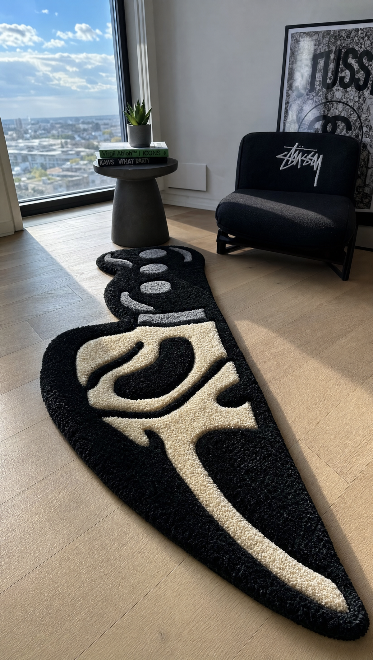 Slasher Mask Knife Rug