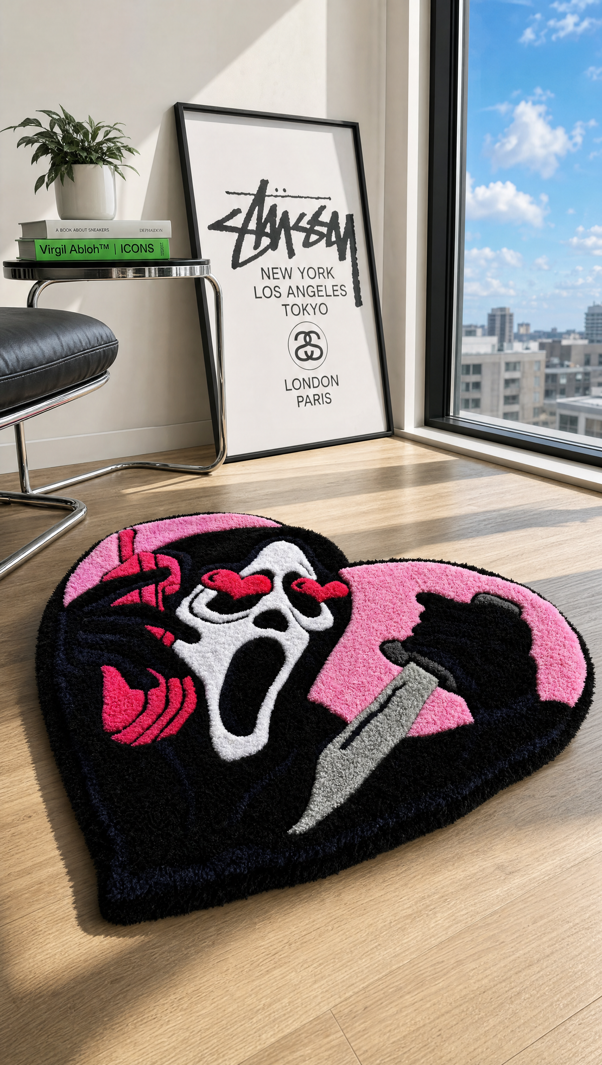 Heart Mask Rug