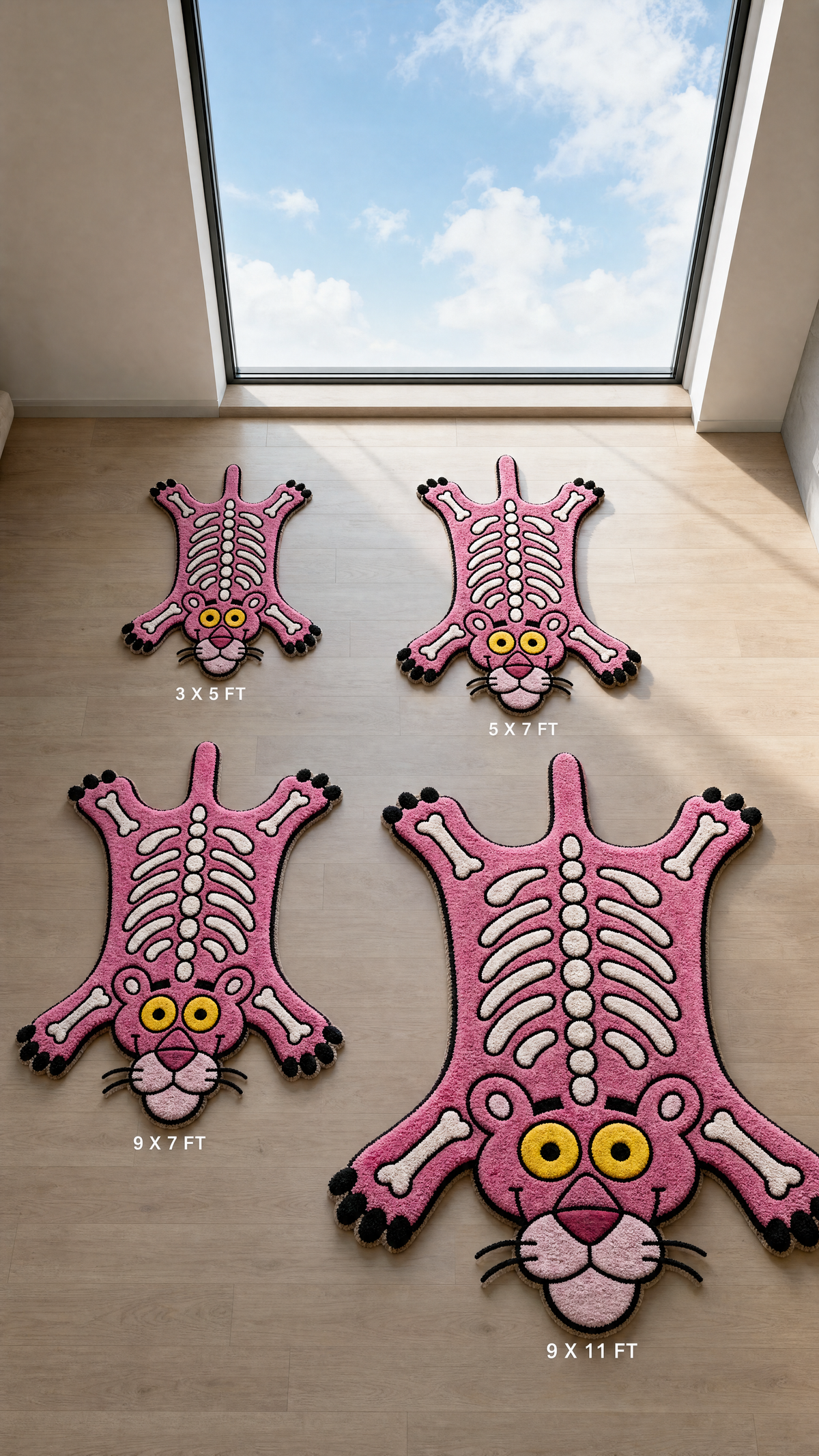 Panther Bones Rug