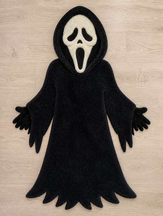 Hooded Scream Mask Rug