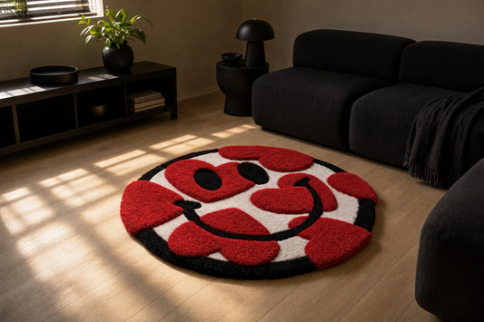 Heart Smiley Rug