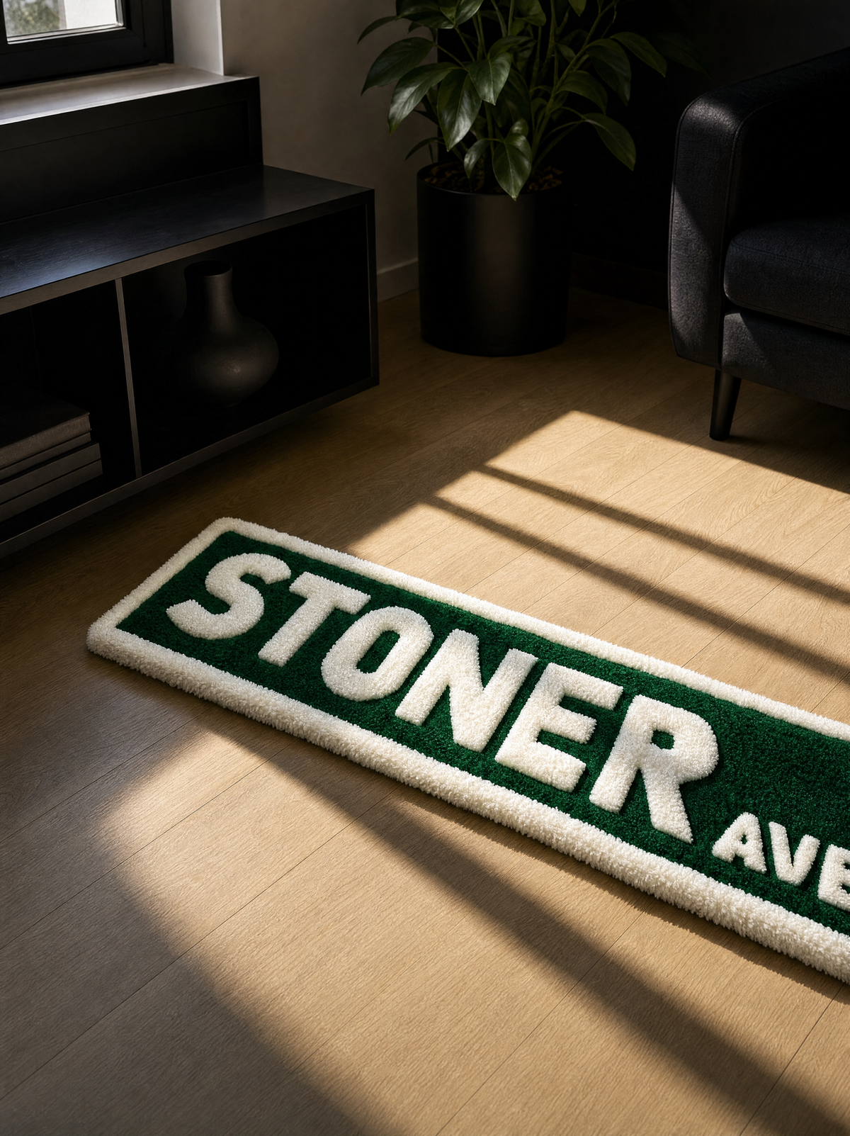 Stoner Ave Sign Rug