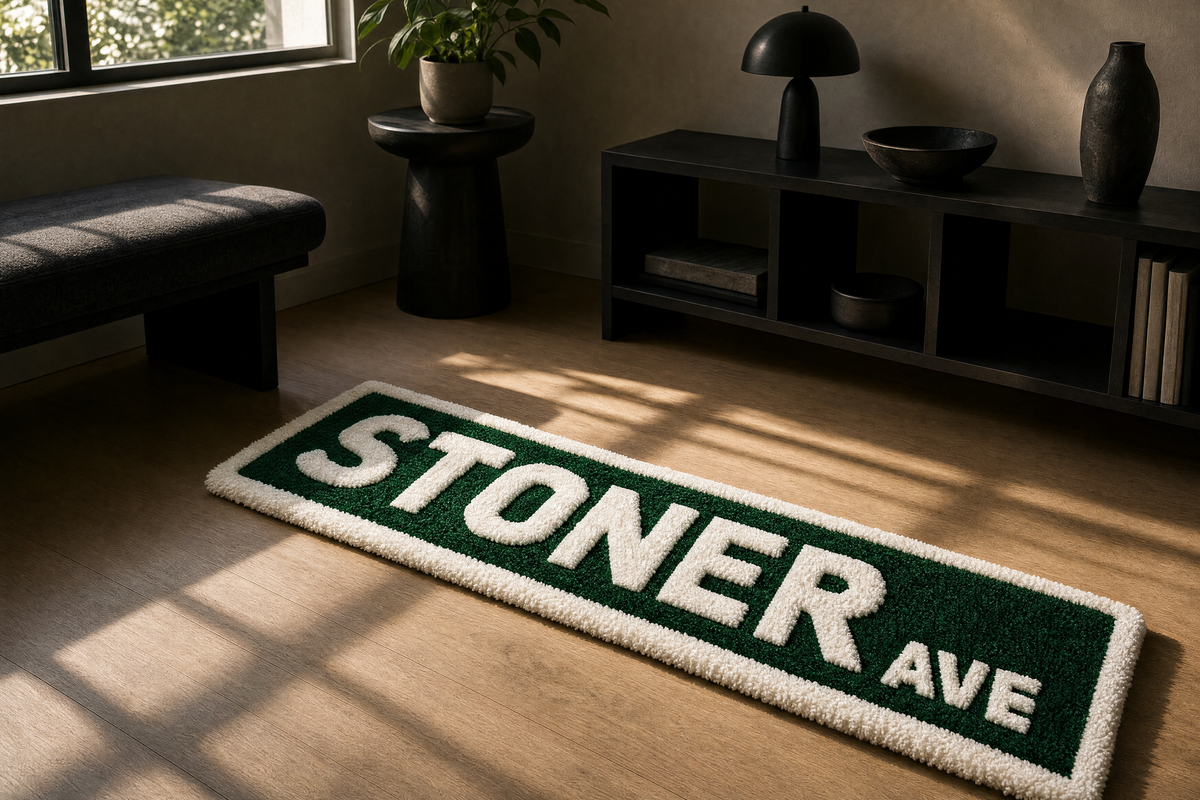 Stoner Ave Sign Rug