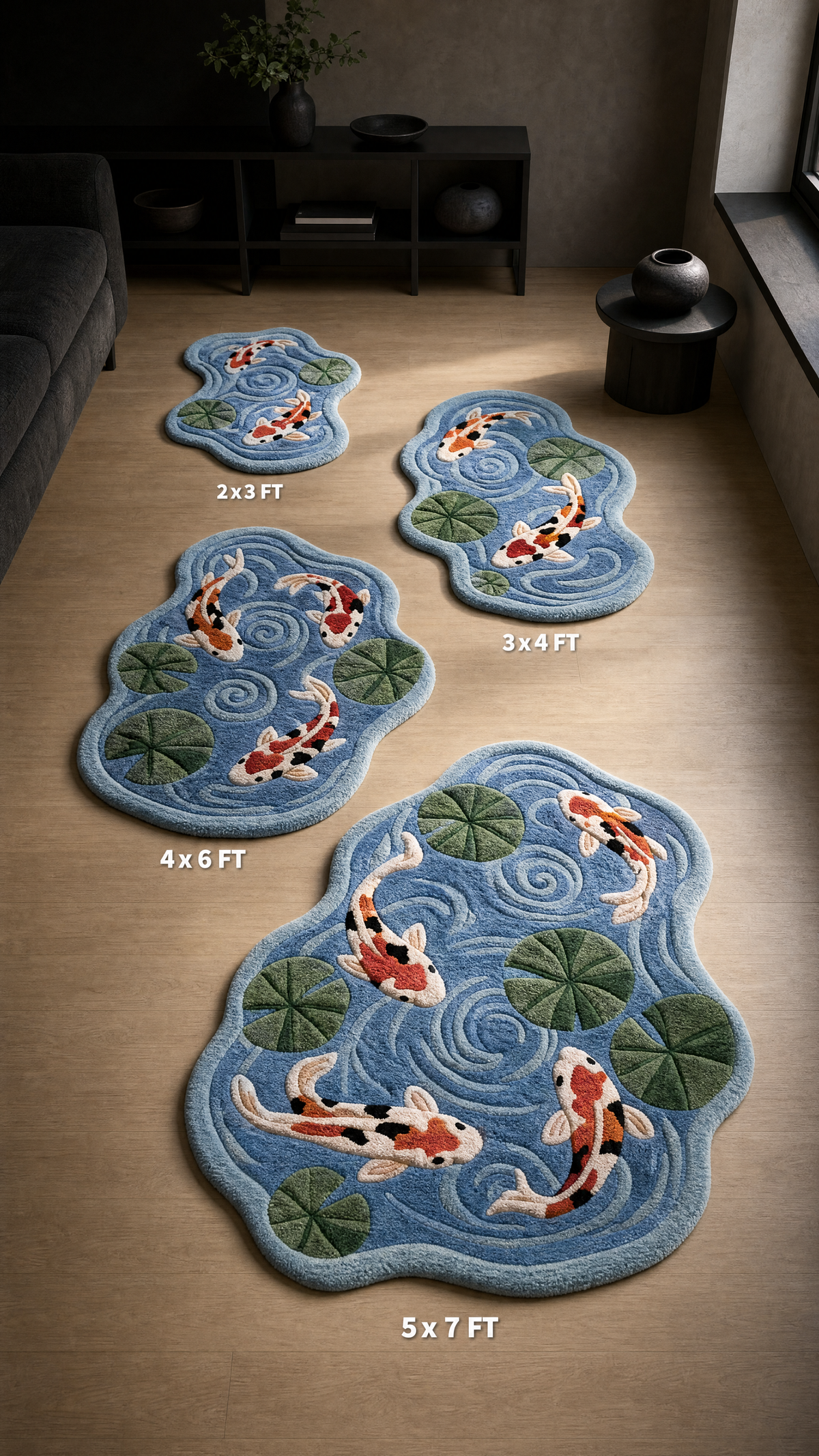 Koi Pond Rug