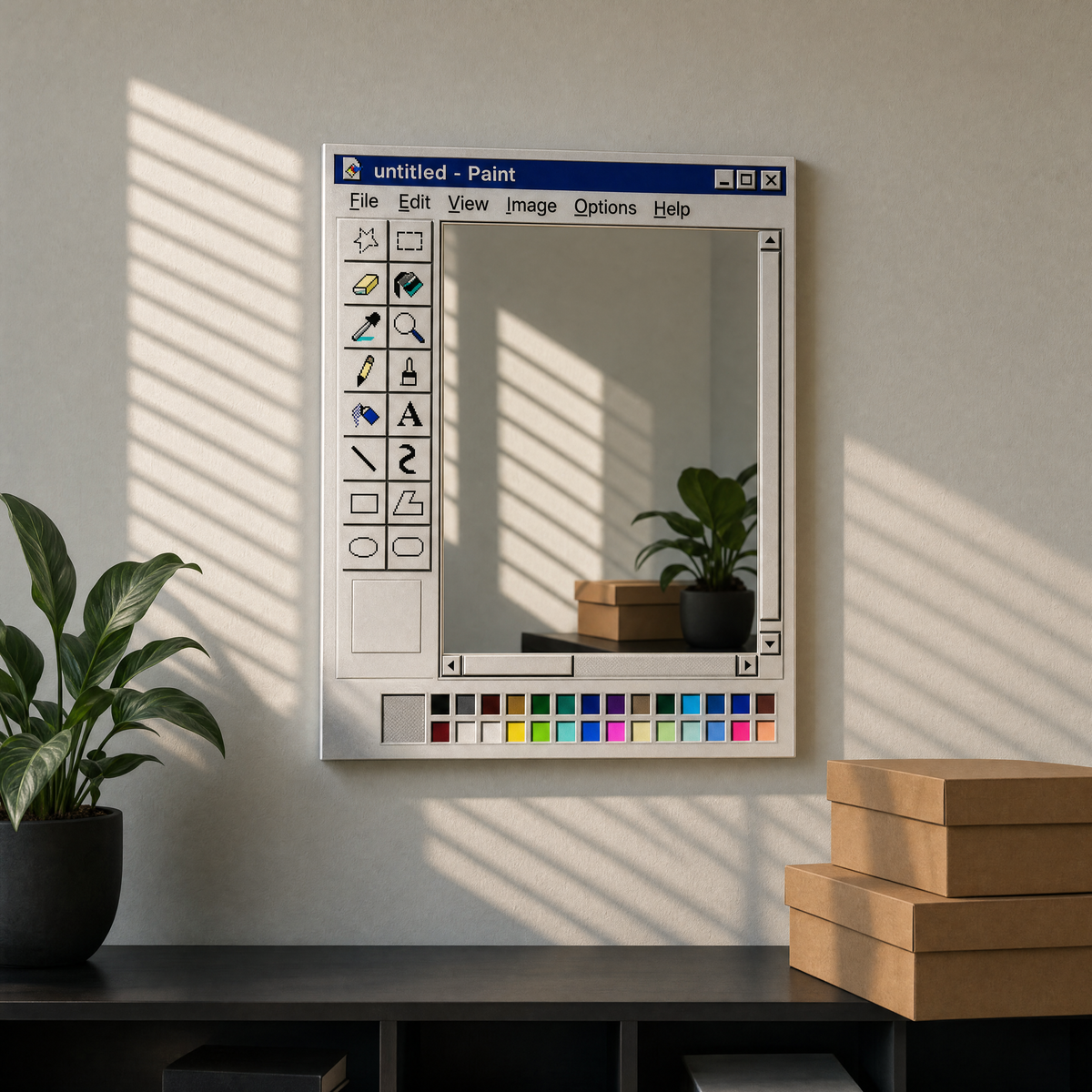 Paint Canvas Mirror